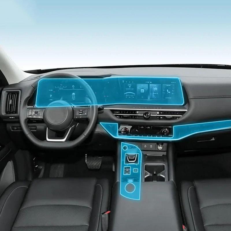 For Nissan Pathfinder 2024-2025 Car Interior Center Console Transparent TPU Protective Film Anti-scratch Sticker