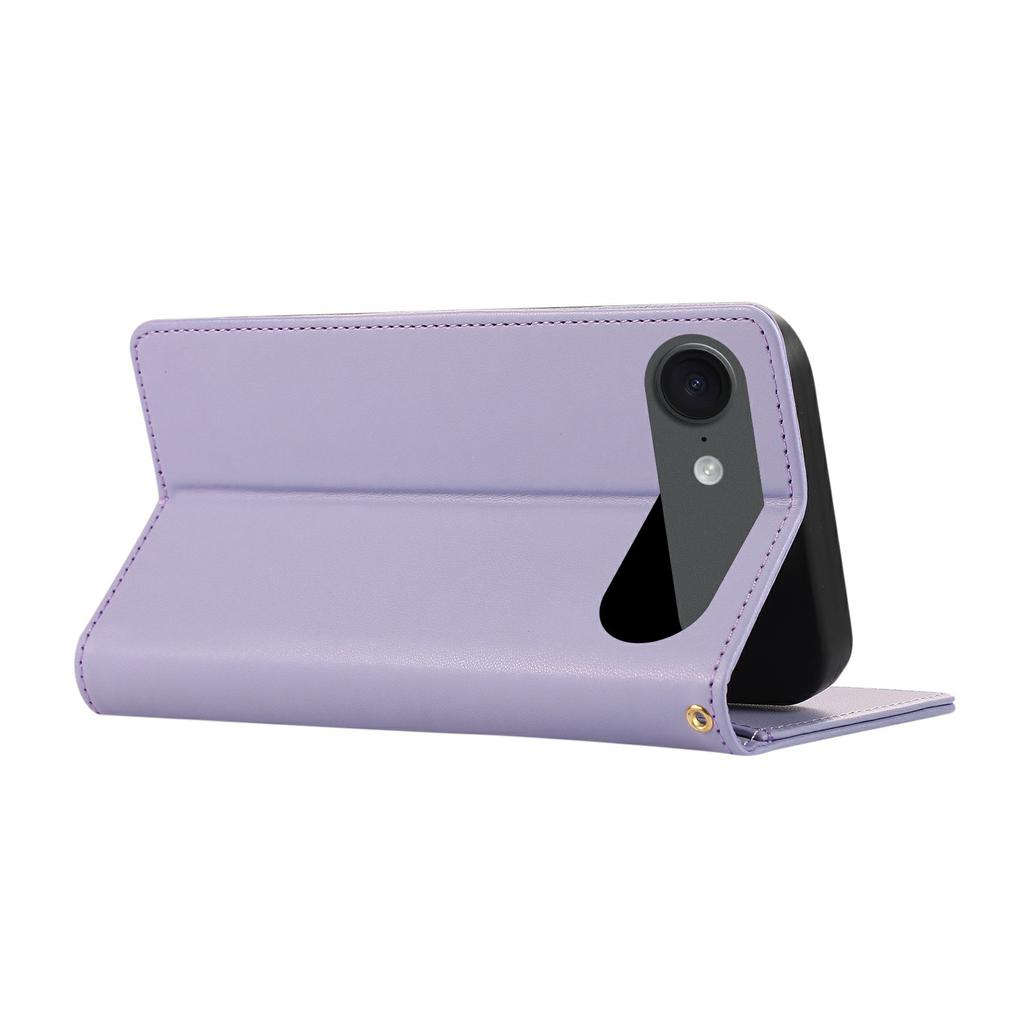For iPhone 17 Air Case RFID Blocking Wallet Stand Rhombus Leather Phone Cover with Wrist Strap