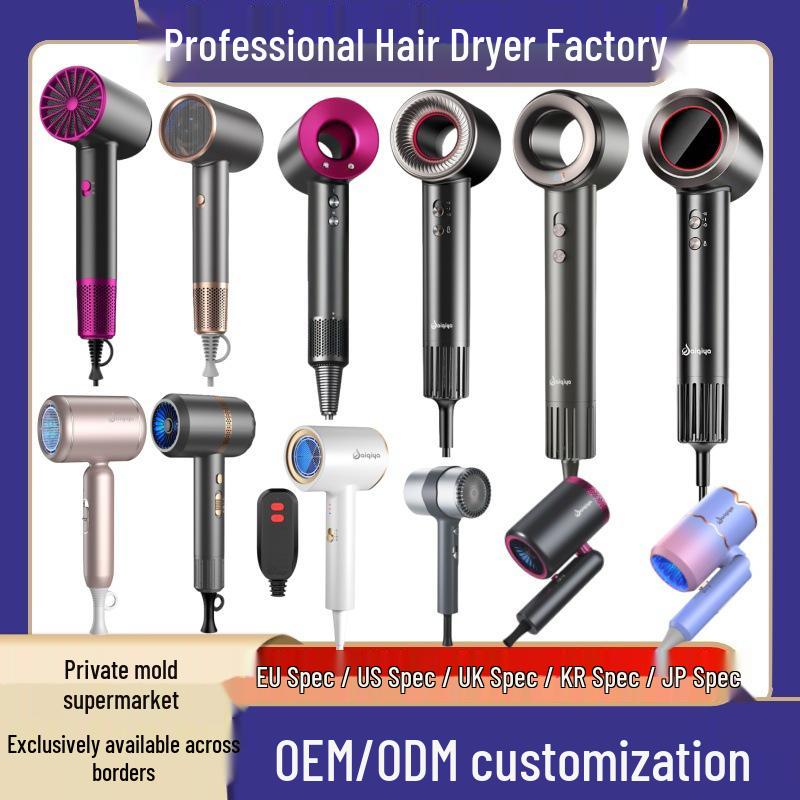 Blue Light Ion Hair Dryer - Strong Wind Salon Hair Care for Home Use