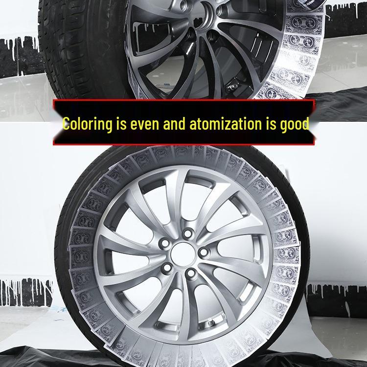 Automatic Hand-Crank Self-Spraying Anti-Rust Paint for Cars, Furniture, and Woodwork - Black & White.