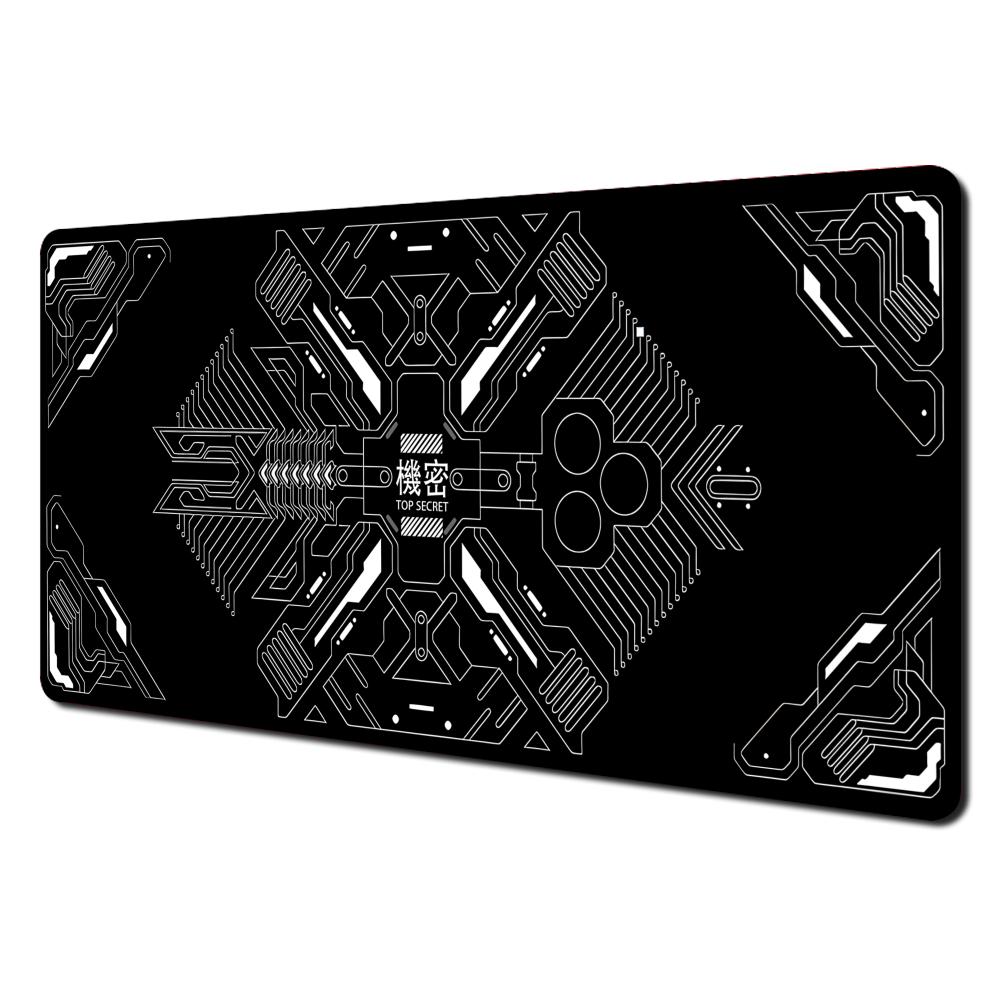 Cool Black Esports Gaming Mouse Pad Desk Mat Stitched Edge NonSlip Durable pc accessories table mats alfombrilla gaming
