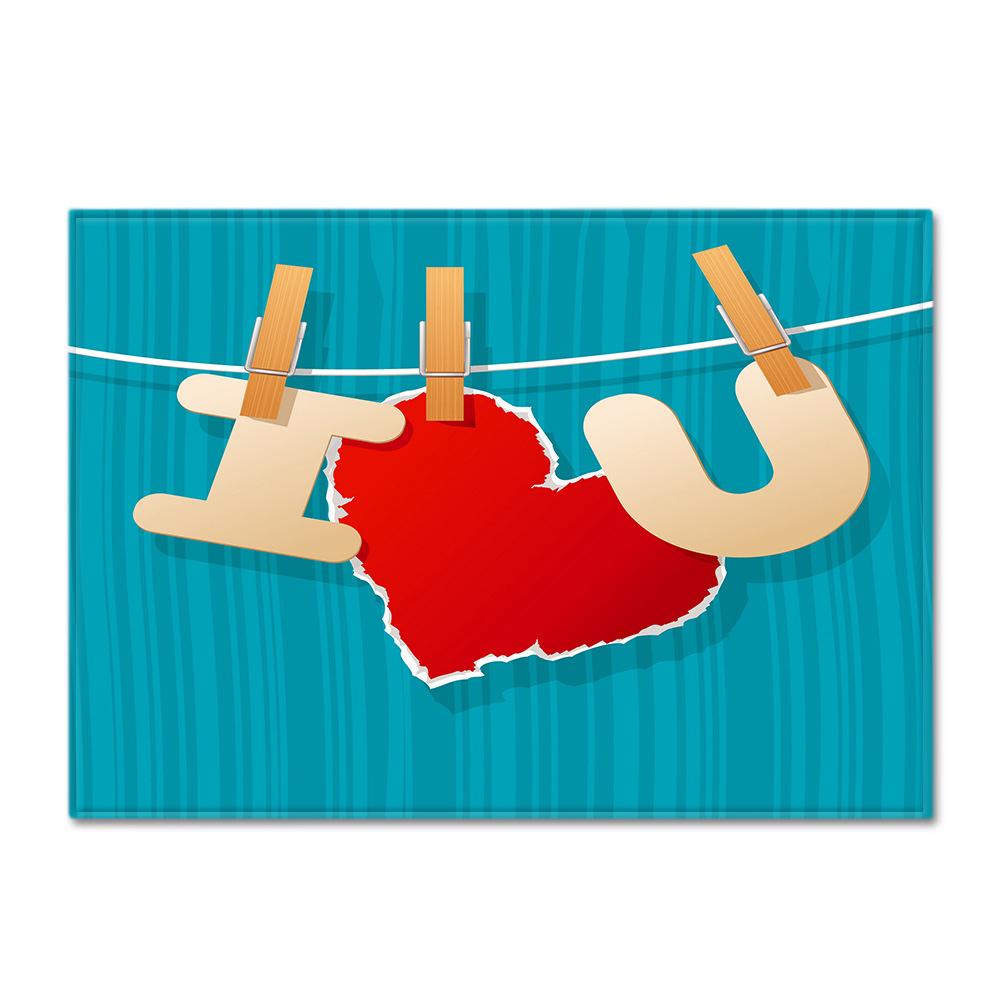 Valentine'S Day Large Carpet Simple Wind Bedroom Floor Mat