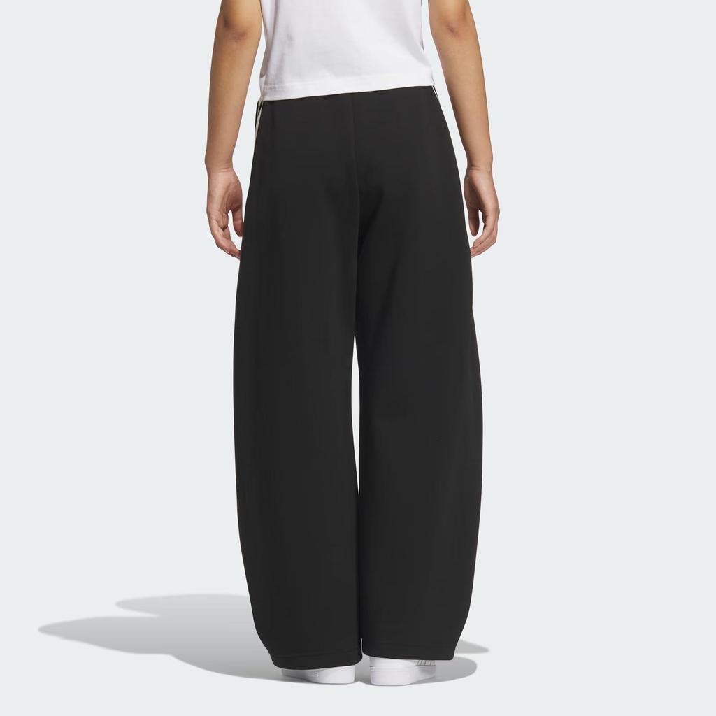 adidas Aeroready 3-Stripes High Waist Relaxed Fit Banana Knit Pants Women Black KB8998