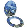 MDF Toilet Seat Soft Close Lid Dolphins