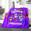 Customiz Name Personality Smiling Critters Blanket Soft &Warm Sofa Office Bed Travel Lunch Break Blanket, Gift Suitable All Seasons