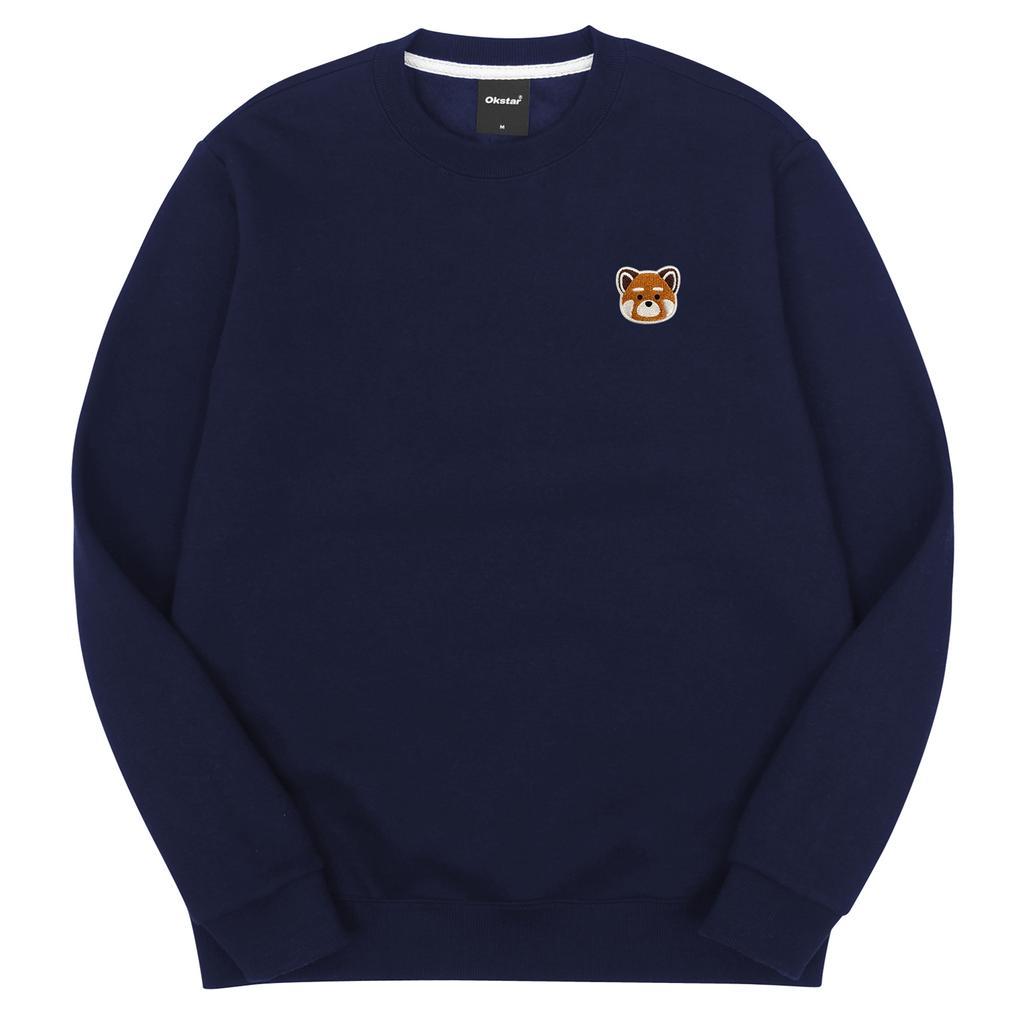OKSTAR Red Panda Embroidered Double-Sided Sweatshirt (Type C)