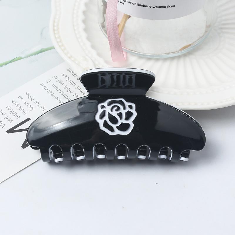 1pc simple small fragrant style letters lazy elegant temperament grip fashionable retro vinegar board hair grip