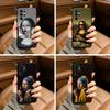 Aesthetic Funny David Mona Lisa Phone Case For Samsung S25,S24,S21,S22,,Plus S23,S30,Ultra,S20,Fe,Lite,Black Soft Silicone