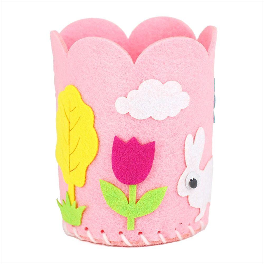 Crafts DIY Craft For Children DIY Pen Holder Non-Woven DIY Pencil Holder Handwork Pen Container