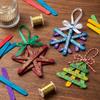 50/500PCS Wooden Coloured Lollipop Sticks Wood Craft Making Sticks Creative Multifunctional Crafts Arts Molds Building Sticks