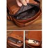 New Men's Leather Messenger Bag Mini Shoulder Bag 8-inch Trendy Men's Bag Retro First Layer Cowhide Handbag