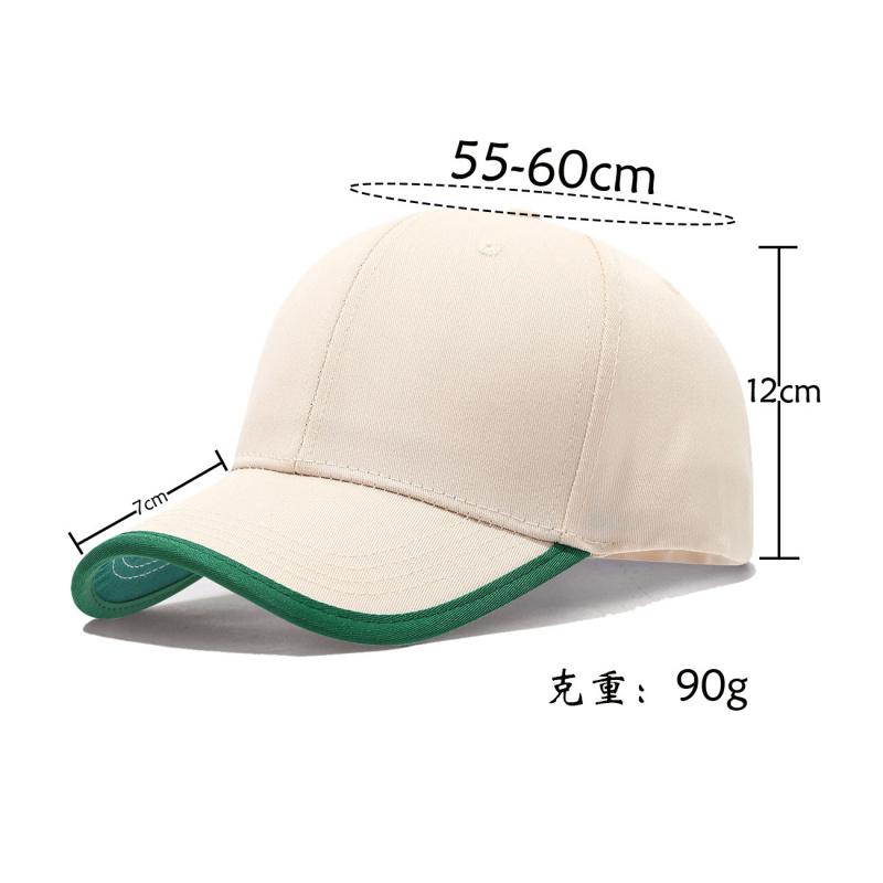 New Baseball Cap With Cotton Brim And Color Blocking Work Caps Outdoor Hats Women Men Unisex Summer