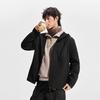 Li Ning Outdoor CF Tracing, Fleece Lined Thermal Reflective Water Repellent Loose Fit Coat Soft Shell Jacket Men's AFDVB37-5