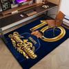 M-Mbappe Design Area Rug Personalized Name- Non-Slip, Soft & Cozy Floor Mat for Living Room, Office - Indoor/Outdoor Carpet