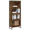 Bookshelf 60 x 30 x 155 cm Engineered Wood Smoked Oak