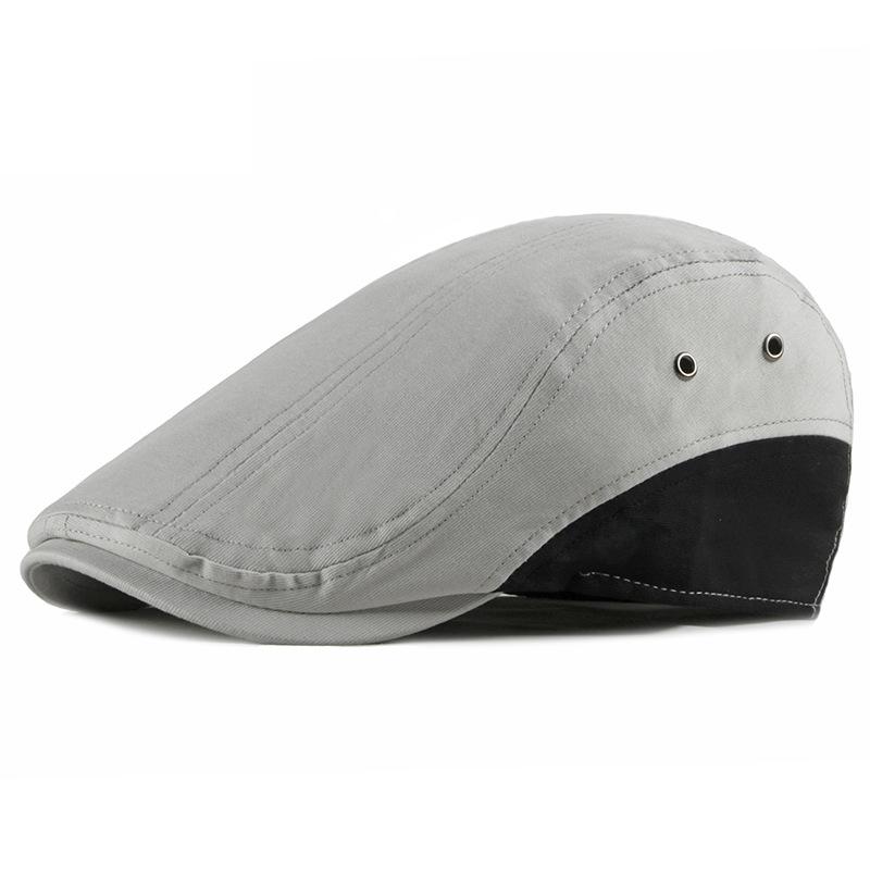 

Весенне-летние кепки газетчика для мужчин, тонкий берет, британская винтажная повседневная кепка, шляпы художников в стиле Гэтсби, шляпа плюща для водителя, плоские кепки 55-59cm светло-серый