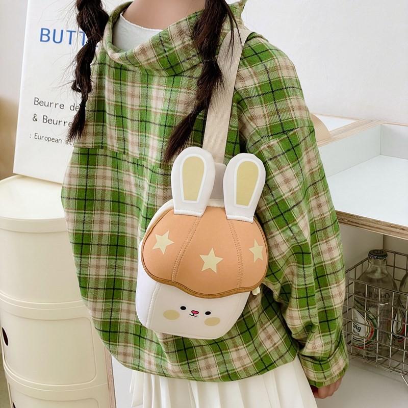 Bunny Shaped Cute Children Chest Bag Kindergarten Kids Snack Crossbody Bag
