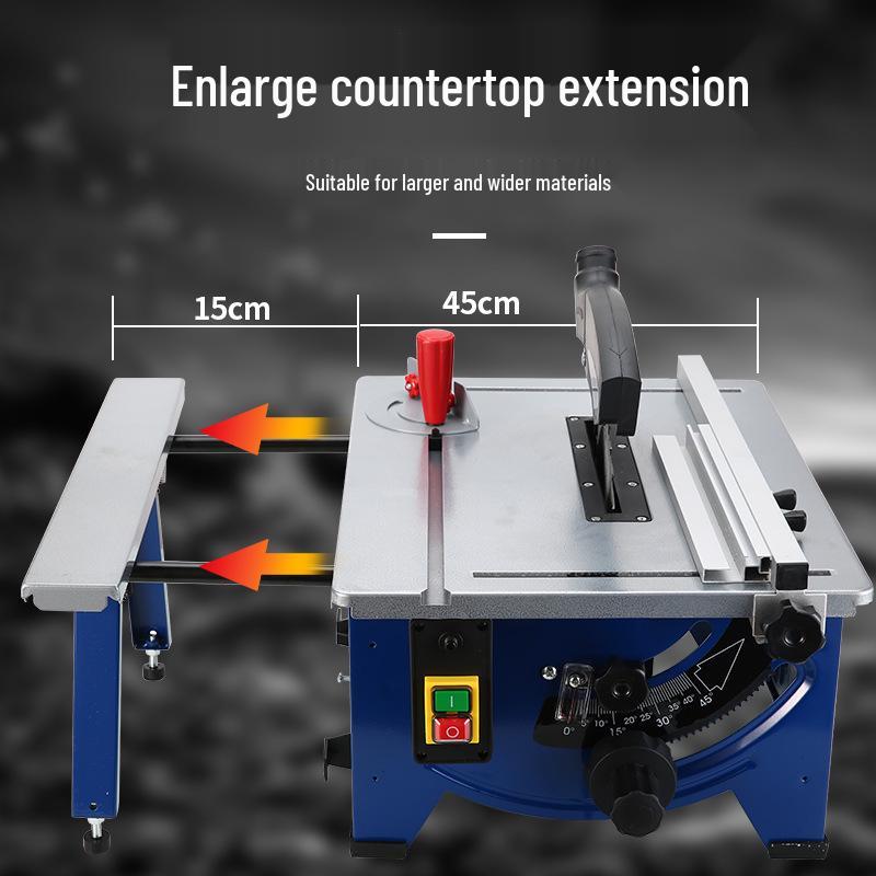 Compact Dust-Free Multifunctional Table Saw for Woodworking