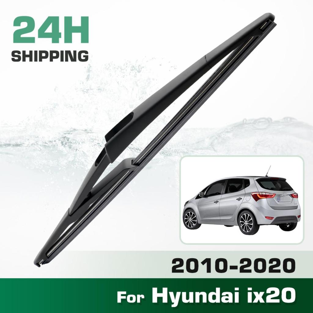 Rear Windshield Wipers Blades,Premium All-Season Wiper Blades Replacement For Hyundai Ix20 2010-2020,Natural Rubber Bayonet,Easy To Install 12″