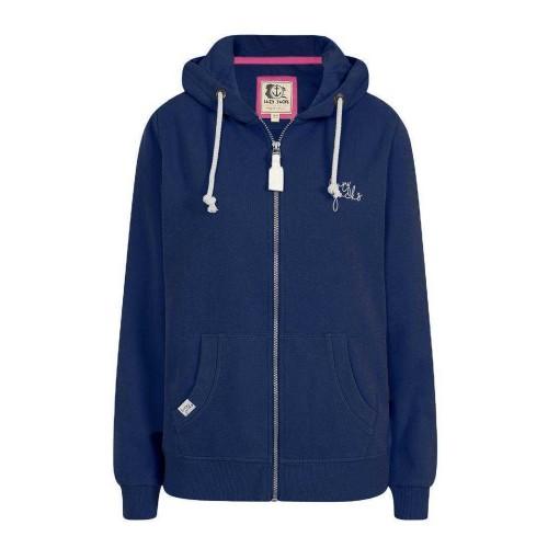 Lazy Jacks Damen/Damen Kapuzenpullover mit durchgehendem Reißverschluss