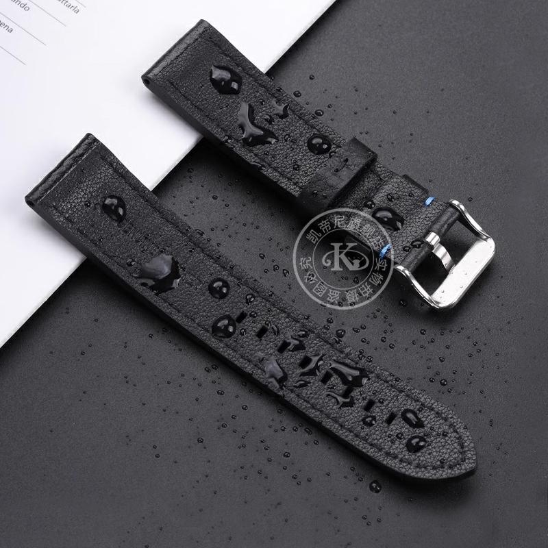 22mm Italian Leather Bracelet For Casio Edifice Heart of the Earth EFR-303CL Leather Watchband Efr-303d/l Watch Strap 22mm ECB-9