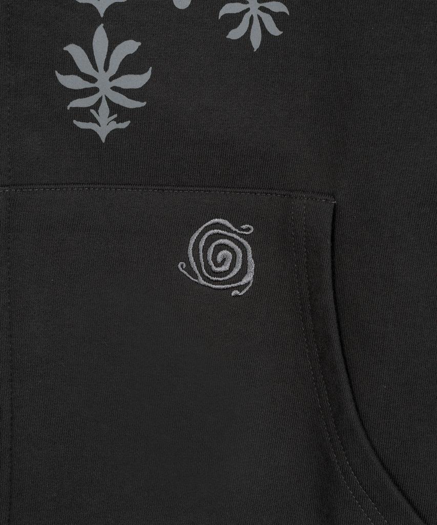 The Coldest Moment Tcm Ethnic Hooded Zip-Up (Charcoal)