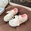 Cute KT Cat Round Head Puff Shoes Women's New Versatile Board Shoes Casual Little White Shoes