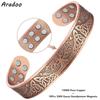 Pulsera de Cobre Premium Árbol de la Vida para Hombres Mujeres con 18 Piezas de Brazalete Magnético de Fuerza Joyería con Caja de Regalo
