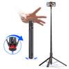 TOKQI Auto Pop Up Selfie Stick Tripod Hidden Phone Clip Expandable 52.36" for Cellohone with Bluetooth Magnetic Remote Control 7