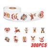 100-500pcs Merry Christmas Stickers Reindeer Christmas Tag For Envelope Sealing Gift Decor Shop Product Packaging Stickers