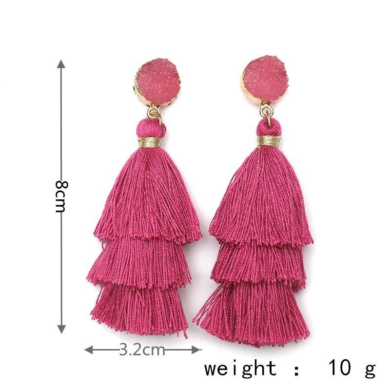 Exquisite Tassel Earrings: European & American Fashion Statement