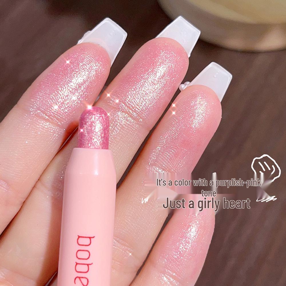 Shimmering Pearl Eyeshadow & Contour Pencil, Multi-functional Highlighter Stick for Quick Application
