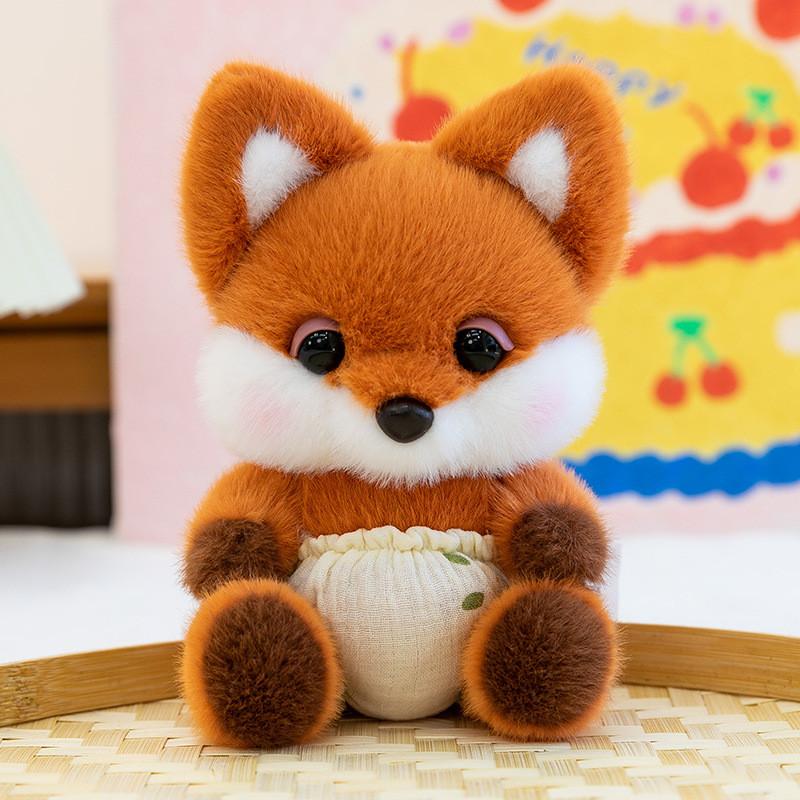Animal Elephant Fox Cat Plush Toy With Pp Cotton Filling For Baby Boys And Girls Gift