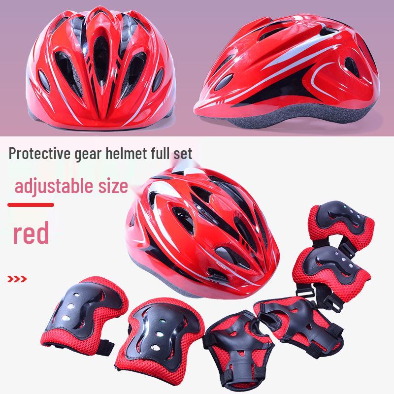 Kinder Skateboard & Fahrrad Schutzausrüstungsset mit Sicherheitshelm und Knieschonern