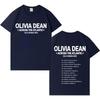 Singer Olivia Dean 2025 Tshrit Fashion Short Sleeve T Shrit Men Women Hip Hop Oversized Cotton Casual Comfort Tshrits Streetwear