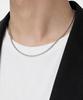Pepperseasoning Surgical Steel Square Chain Necklace Essential_Silver