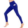 Women's High Waist Skinny Fit Nine Quarter Yoga Pants Side Pocket Sports Leggings