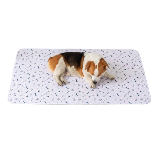 Waschbare Haustier-Pinkelunterlage für Hunde Wiederverwendbare Rutschfeste Welpen-Stubenreinheitsunterlage Superabsorbierende Auslaufsichere Haustierunterlage für Boden Welpenlaufstall Box Wurfkiste