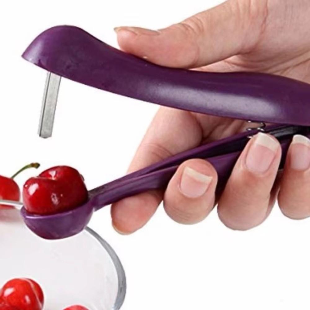 Easy Clean Cherry Pitter Tool Squeezing Function Olive Pit Stoner For Kitchen Use