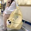 Minimalist Corduroy Backpack - Cute Japanese & Korean Style for Girls
