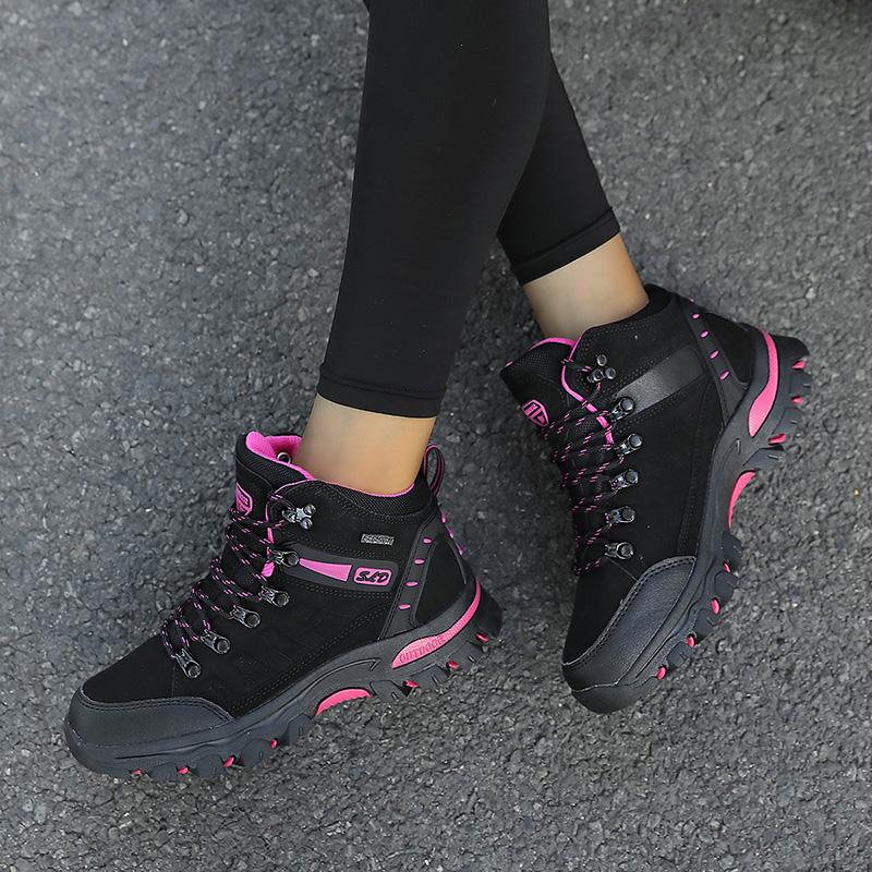 New Women Ankle Outdoor Trekking Boots Hiking Shoes Woman Mountain Climbing Walking Sneakers Wandelschoenen Botas Mujer