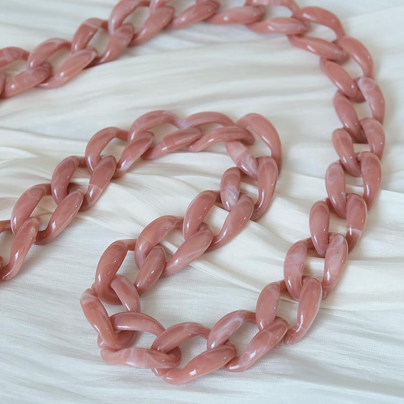 New Phone Accessory Detachable Chain Green Crossbody Resin Luxury Strap Phone Case Chains Acrylic Shoulder Lanyard Hanging Chain