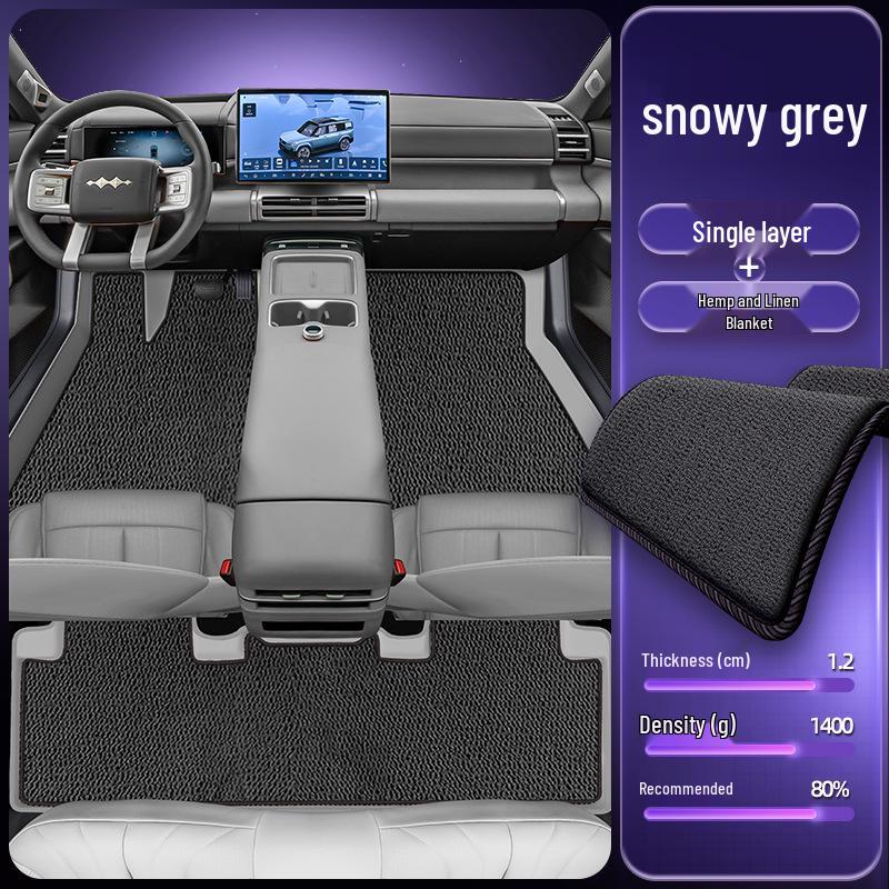 Eco-friendly Waterproof & Dustproof Floor Mats for Equation Leopard Titanium 7 - Double-layer Car Interior Accessories