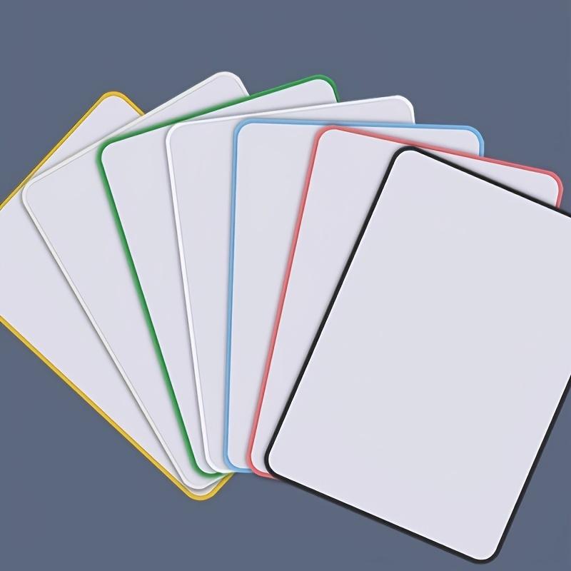 3pz Lavagna Bianca Mini Cancellabile a Doppia Faccia Multicolore Finitura Liscia Ufficio Casa Aula Lavagna Materiale Scolastico