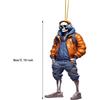 Skeleton Decorative Acrylic Car Accessory Colorful Cartoon Charm For Halloween And Holiday Decor