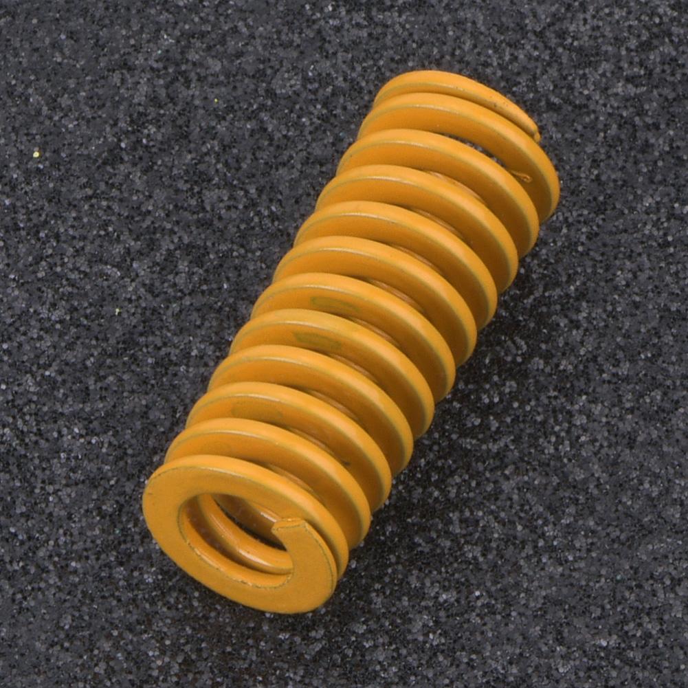 2pcs OD 10mm ID 5mm High Accuracy Steel Yellow Less Light Load Mould Die Spring (TF10*70mm)