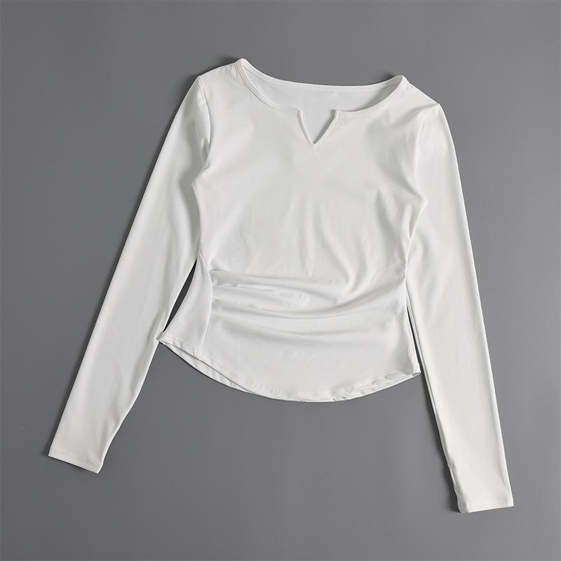 Slim Fit Long Sleeve Quick-Dry Breathable T-Shirt for Running & Yoga