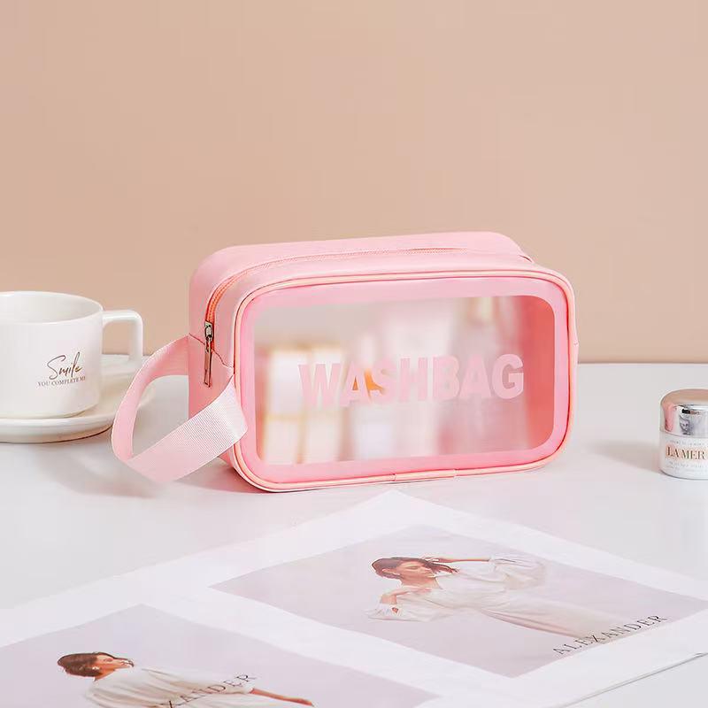 Large Capacity Wet/Dry Cosmetic Bag for Women - Portable Travel Toiletries Organizer 2023