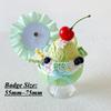 Kawaii Ice Cream Cup Badge Holder Anime Character Badge Display DIY Figurines for Desktop Decoration Fashion Gifts for Friends