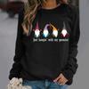 Europäischer & Amerikanischer Damen Lockerer Langarm Weihnachts-Hoodie